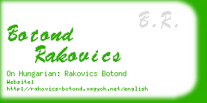 botond rakovics business card